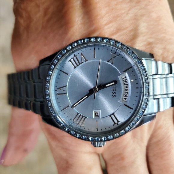 Royal Blue Guess Watch - Picture 2 of 3